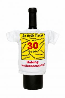 Funny Glass T-shirt Az örök fiatal 30 éves 1.Image